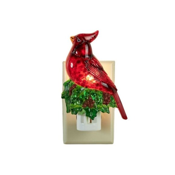 Bath and Body Works Cardinal on Holly Night Light Plug In Christmas Decor 5 in - Picture 1 of 6